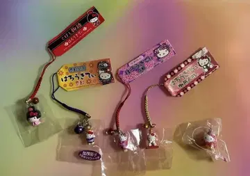 지역 한정 키티 족쇄 교토 한정판 일본풍 스트랩 세트 덤 포함 묶음 판매