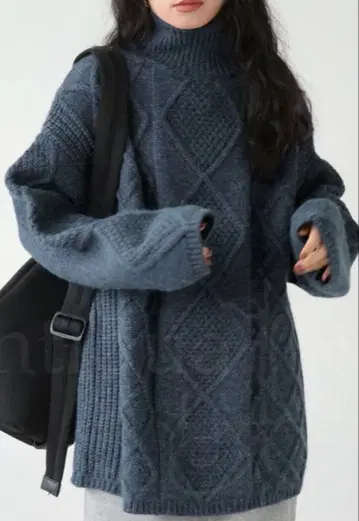 케이블 니트 여성용 상의 스웨터