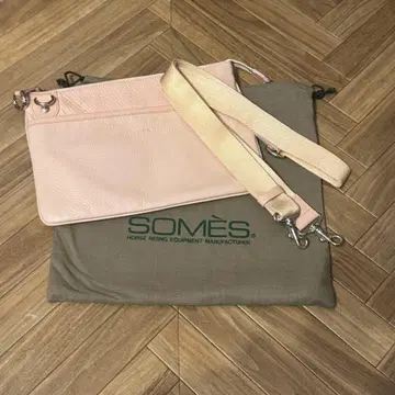 SOMES 소메스 사코슈 숄더백 핑크 손거울 포함