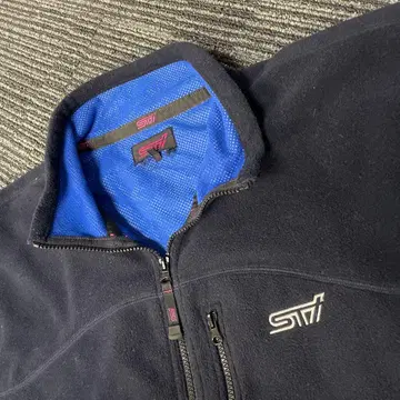 SUBARU 스바루 STI 플리스 지퍼 블루종 LL 사이즈 네이비 레어