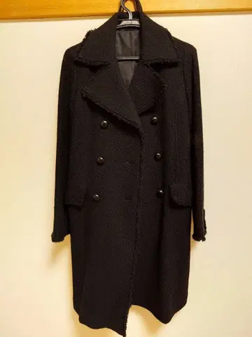 COMME CA DU MODE 블랙 롱 코트