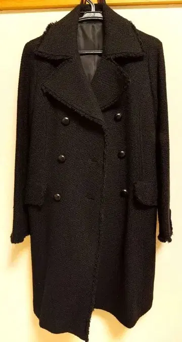 COMME CA DU MODE 블랙 롱 코트