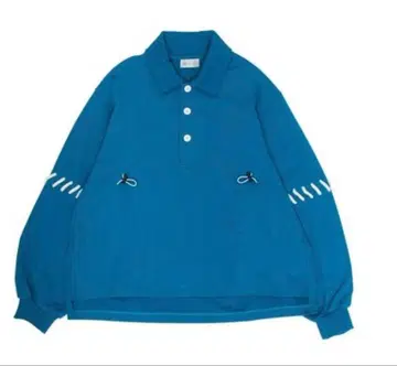 Nora Lily 파랑 핸드 스티치 맨투맨