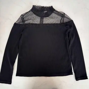 INGNI 레이스 절개 시어 탑 긴팔 M ( C473 )