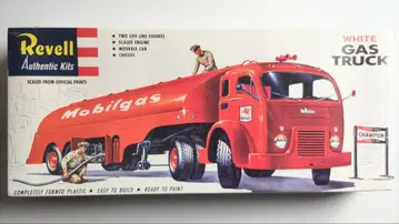 미국 레벨 WHITE GAS TRUCK Mobilgas