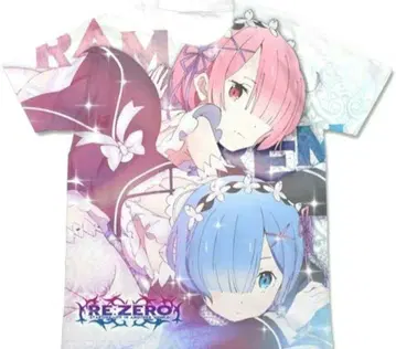 Re: 제로부터 시작하는 이세계 생활 리제로 T셔츠 메이드 렘 라무