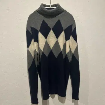 캘러웨이 남성용 아가일 무늬 터틀넥 니트 L