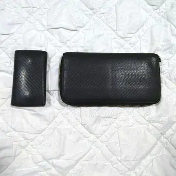 Dunhill 라운드 지퍼 지갑 키케이스 세트