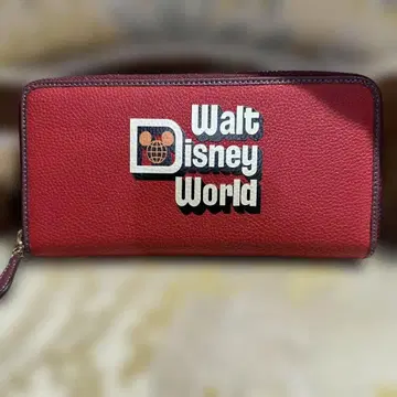 월트 디즈니 월드 장지갑 레드