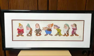 디즈니 백설공주 일곱 난쟁이 애니메이션 셀화 Time to Sleep