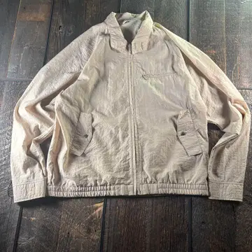 구제 의류 숏기장 블루종 플라이트 자켓 봄버 자켓 래글런 베이지