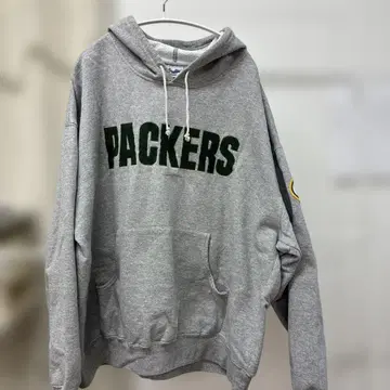 [ XL ] 마제스틱 PACKERS 후드 부착 후드티 그레이