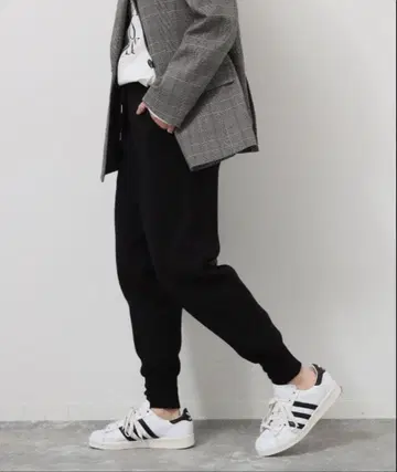 JOURNAL STANDARD relume/니트 조거 팬츠/블랙, 그레이
