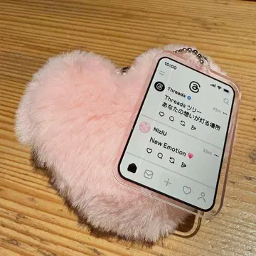 NiziU Threads 콜라보 가챠 하트 키링 스레즈 하라주쿠