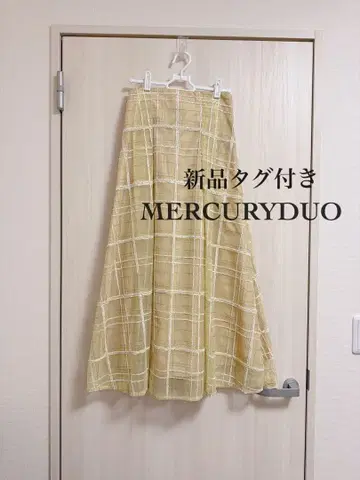 [택 포함 새상품] 머큐리 듀오* 체크 플레어 스커트