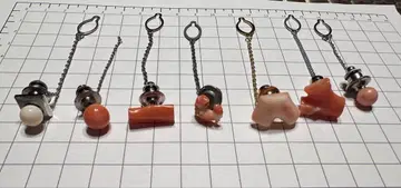 코랄 넥타이핀 7개 세트