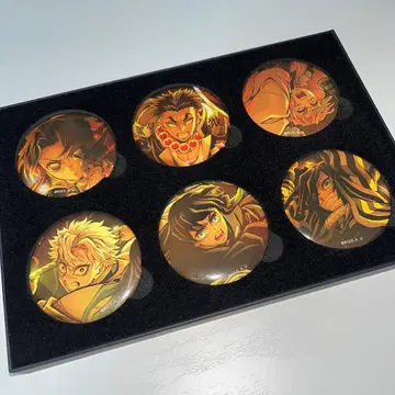 극장판 귀멸의 칼날 무한열차편 제1장 키 비주얼 캔뱃지 세트 B