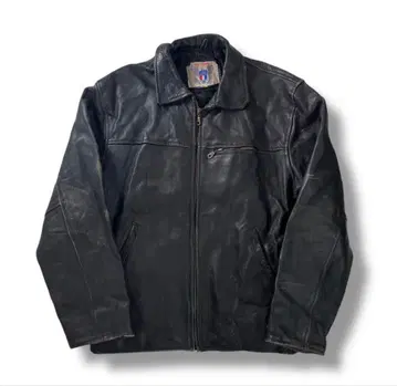 80s 90s WILD-HAWK 가죽 자켓 싱글 라이더 천연 가죽