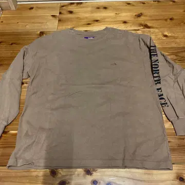 THE NORTH FACE 브라운 긴팔 T셔츠 M