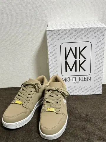 MICHEL KLEIN 베이지 스니커즈