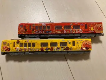 빨간 호빵맨 기차 노란 호빵맨 기차 세트 도잔선 아가츠마