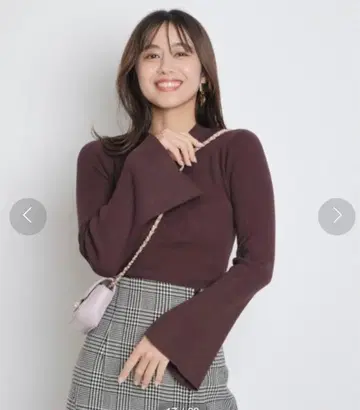 [새상품급] 마이 스트라다 슬릿 슬리브 니트