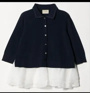 UNITED ARROWS 레이디 폴로콤비 니트 워셔블