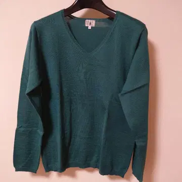 [ 새상품급 ] TK 그린 V넥 니트 스웨터 사이즈 3
