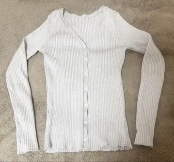 투모로우랜드 DES PRES 리브 가디건 V넥 가디건 S