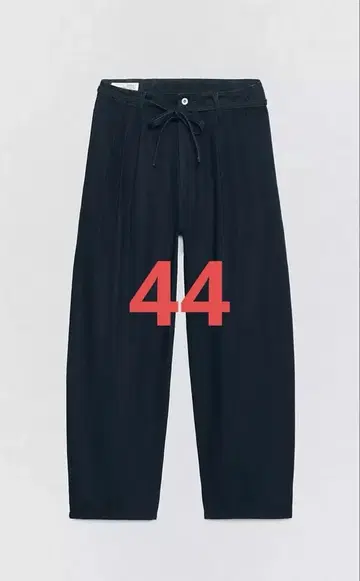 새상품 SOSHIOTSUKI ZARA 와이드 레그 플리츠 데님 팬츠 44