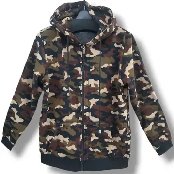 카모플라쥬 밀리터리 후드 부착 후디 후드티 속기모 맨투맨 브라운