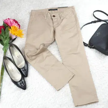 G1829*컨디션 최상 택 포함 새상품 MOUSSY 코튼 팬츠 베이지 M