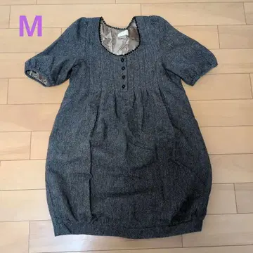 반팔 원피스 여성용 M 겨울 의류 그레이