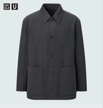 유니클로 U 울 블렌드 셔츠 자켓