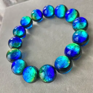 케라 마린 14mm 팔찌 축광 반딧불이 유리 잠자리 구슬