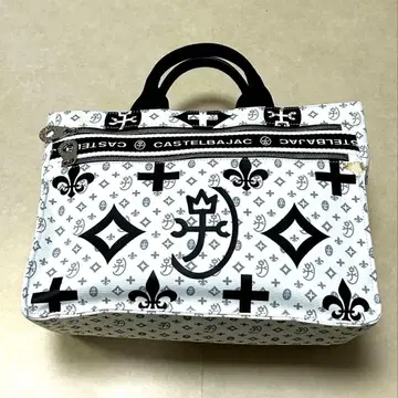 새상품 CASTELBAJAC 로고 프린트 드라이빙 토트백