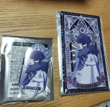 원신 스카라무슈 방랑자 산병 카드 캔뱃지 공식 정품