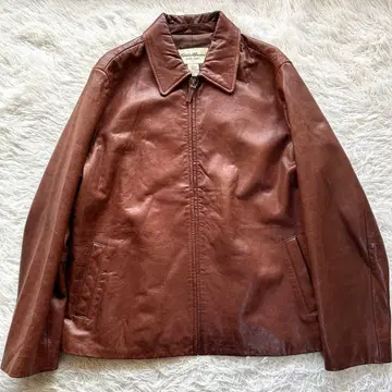 [ 레어 XL 새상품급 ] 에디 바우어 가죽 자켓 양가죽 브라운