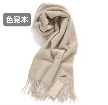 GOBI 캐시미어 100% 머플러 베이지 무염색 무표백 오가닉