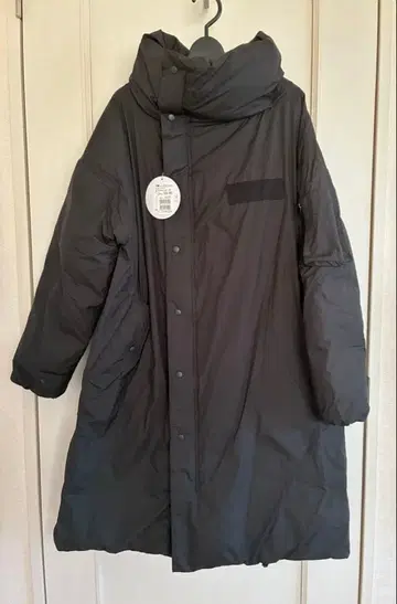 새상품 야마다야 라슈드 다운 자켓 코트 미들 기장 스콧 클럽 블랙