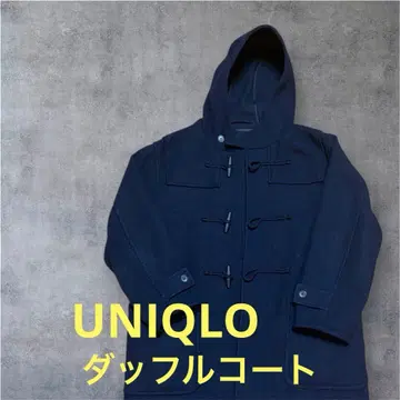 유니클로 UNIQLO 더플 코트 네이비 롱 기장