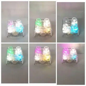 레고 듀플로 특수 부품 블록 클리어 빛나는 1개