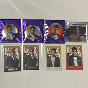 용과 같이 관혼상제전 키류 카즈마 캔뱃지 아크릴 블록 카드