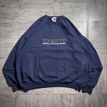 [ 90's ] JERZEES 자수 프린트 맨투맨 네이비 XL 사이즈