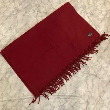 영국제 와인 레드 캐시미어 100% 스톨 대형
