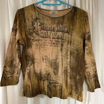 skinny minnie 빈티지풍 칠부 소매 상의 구제 의류