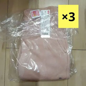 [새상품] 유니클로 히트텍 보아 스웨트 팬츠 긴 길이+ XS 핑크 3점