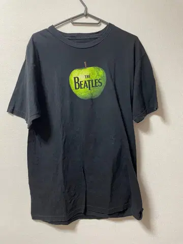 The Beatles 비틀즈 티셔츠 그린 애플 L 블랙