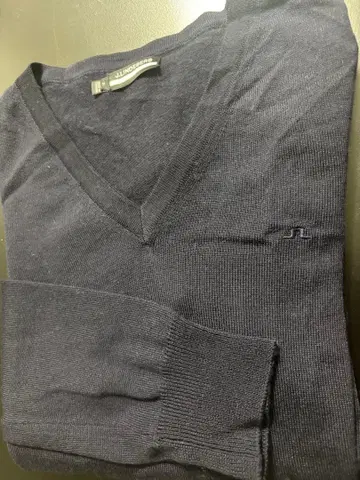 J.LINDEBERG 네이비 여성용 V넥 스웨터 새상품급