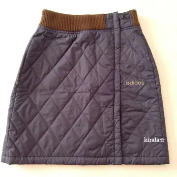 아디다스 충전솜 퀼팅 스커트 방한 울